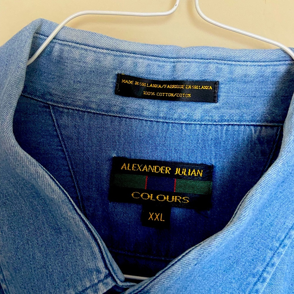 Alexander Julian Colours, men’s denim shirt
